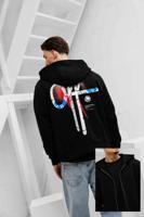 Inkoop Off The Pitch Ornament Vest Heren Zwart - Maat S - Kleur: Gebroken Wit | Soccerfanshop