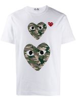 Comme Des Garçons Play t-shirt à cœur imprimé - Blanc - thumbnail