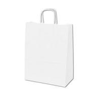 Draagtas papier - wit - afm 32x12x41cm