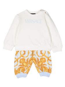 Versace Kids survêtement à logo imprimé - Blanc