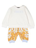 Versace Kids survêtement à logo imprimé - Blanc - thumbnail