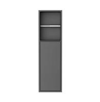 Best-Design Moya Zione inbouw-closetrolhouder incl. deur 60x17x12 cm Gunmetal