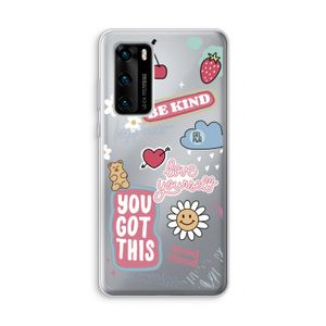 Positivity: Huawei P40 Transparant Hoesje