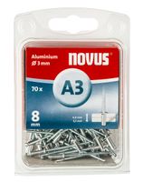 Novus Blindklinknagel A3 X 8mm | Alu SB | 70 stuks - 045-0029 045-0029