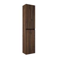 Saniclass Chaci Hoge Kast - 140x35x27cm - 2 deuren - noten 88374