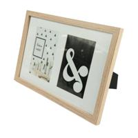 Fotolijst 2 passe-partout esdoorn 10 x 15 cm | 8 stuks