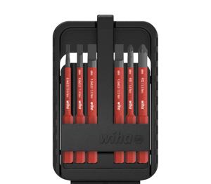 Wiha Bitset slimBit electric sleufkop, Pozidriv 7-delig incl. slimBit-box - 43157 - 43157
