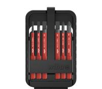 Wiha Bitset slimBit electric sleufkop, Pozidriv 7-delig incl. slimBit-box - 43157 - 43157