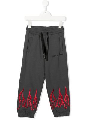 Vision Of Super Kids pantalon de jogging à logo brodé - Gris