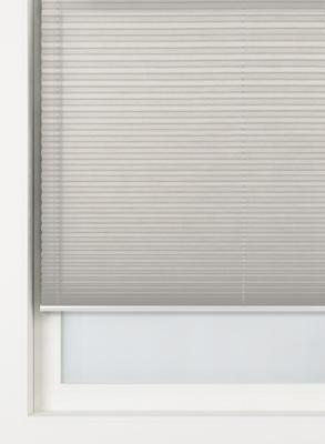 HEMA Plisse enkel uni lichtdoorlatend lichtgrijs (lichtgrijs)