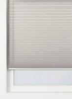 HEMA Plisse enkel uni lichtdoorlatend lichtgrijs (lichtgrijs)