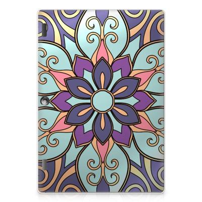 Lenovo Tab 10 | Tab 2 A10-30 | Siliconen hoesje | Purple Flower