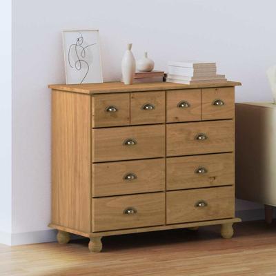 Ladekast ASKIM Bruin 91 x 40 x 79 cm Massief grenenhout