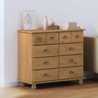 Ladekast ASKIM Bruin 91 x 40 x 79 cm Massief grenenhout