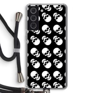 Musketon Skulls: Samsung Galaxy S21 FE Transparant Hoesje met koord