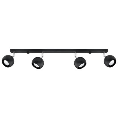 Plafondlamp OCULARE 4L zwart