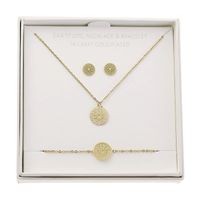 Gouden Sieraden Set - Mandala van Geluk - Verguld - thumbnail