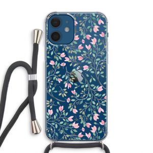 Sierlijke bloemen: iPhone 12 Transparant Hoesje met koord