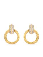 Christian Dior Pre-Owned boucles d'oreilles serties de cristaux pre-owned (années 1980)