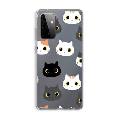 Katten: Samsung Galaxy A72 Transparant Hoesje