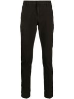 DONDUP pantalon en coton à coupe slim - Marron