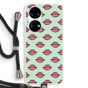 Lipjes: Huawei P50 Transparant Hoesje met koord