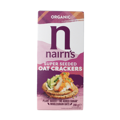 Oatcakes organic seeded bio 200 Gram