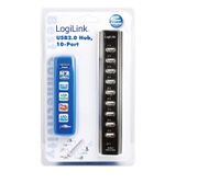 LogiLink UA0096 interface hub 480 Mbit/s Zwart - thumbnail