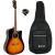 Fazley W40-SB akoestische western gitaar sunburst + gigbag + stemapparaat