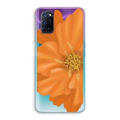 Orange Ellila flower: Oppo A52 Transparant Hoesje