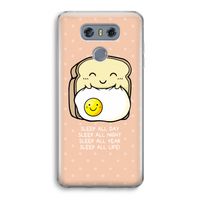 Sleep All Day: LG G6 Transparant Hoesje