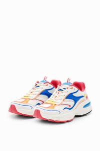 Runner sneakers met patch - BLUE - 38