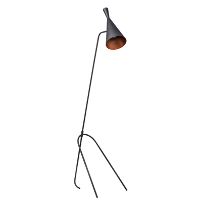 Lean zwart vloerlamp
