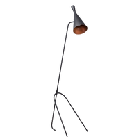 Lean zwart vloerlamp