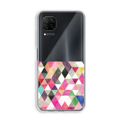 Gekleurde driehoekjes: Huawei P40 Lite Transparant Hoesje