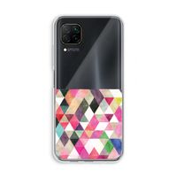 Gekleurde driehoekjes: Huawei P40 Lite Transparant Hoesje