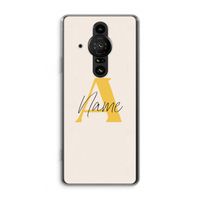 Amber Script: Sony Xperia Pro-I Transparant Hoesje
