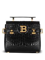 Balmain sac cabas B-Buzz 23 à effet peau de crocodile - Noir - thumbnail