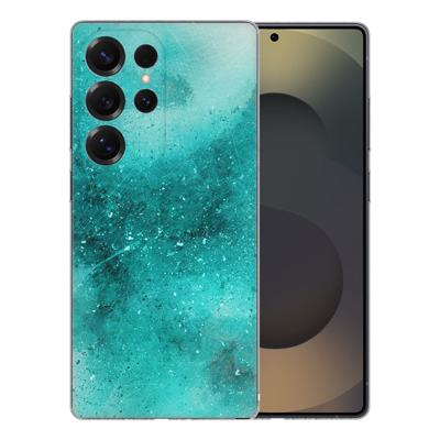 TPU Hoesje Samsung Galaxy S25 Ultra - Painting Blue Backcover TPU Hoesje Samsung Galaxy S25 Ultra - Painting Blue Backcover