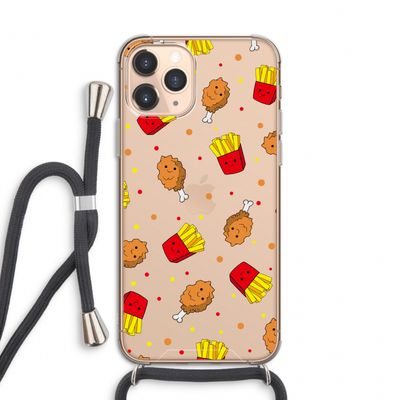 Chicken 'n Fries: iPhone 11 Pro Transparant Hoesje met koord