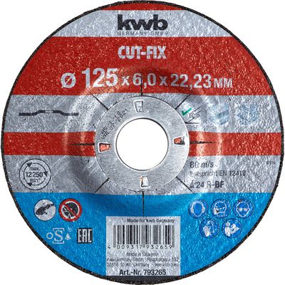 Cut-Fix Schuurschijven, Metaalbewerking 125mm Slijpschijf