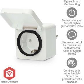 SmartLife Slimme Stekker | Zigbee 3.0 | IP44 | Energiemeter | 3680 W | Type F (CEE 7/7) | -10 - 40 °