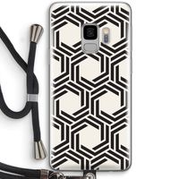 Geometrisch patroon: Samsung Galaxy S9 Transparant Hoesje met koord