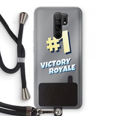 Victory Royale: Xiaomi Redmi 9 Transparant Hoesje met koord