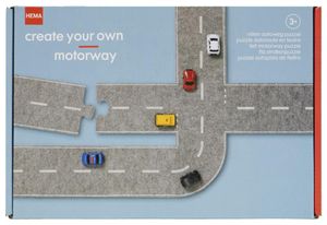 HEMA Autoweg Puzzel Vilt - 27 Stukjes