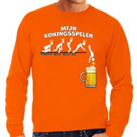 Koningsdag verkleed sweater heren - aftellen naar Koningsspelen - oranje