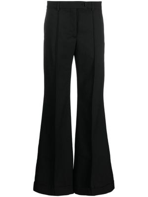 Acne Studios pantalon évasé à taille mi-haute - Noir