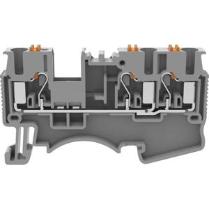 Degson DS2.5-TW-01P-11-00A(H) Doorgangsklem Push-In-klem Grijs 1 stuk(s)