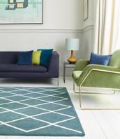 Easy Living - Vloerkleed Albany Diamond Teal -