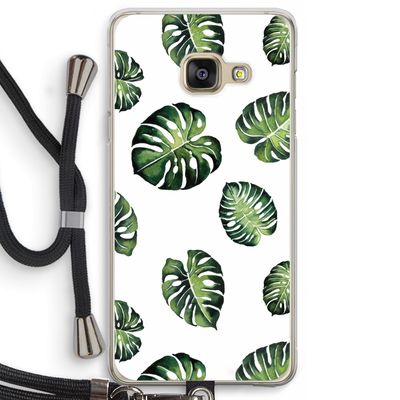 Tropische bladeren: Samsung Galaxy A3 (2016) Transparant Hoesje met koord